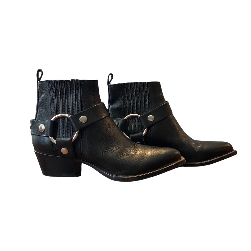 Frye Modern Harness Chelsea Womans Ankle Booties